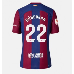 Barcelona Ilkay Gundogan #22 Koszulka Podstawowych Kobiety 2023-24 Krótki Rękaw
